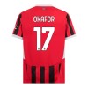 Maglia ufficiale AC Milan Okafor 17 Casa 2024-25 per Bambino